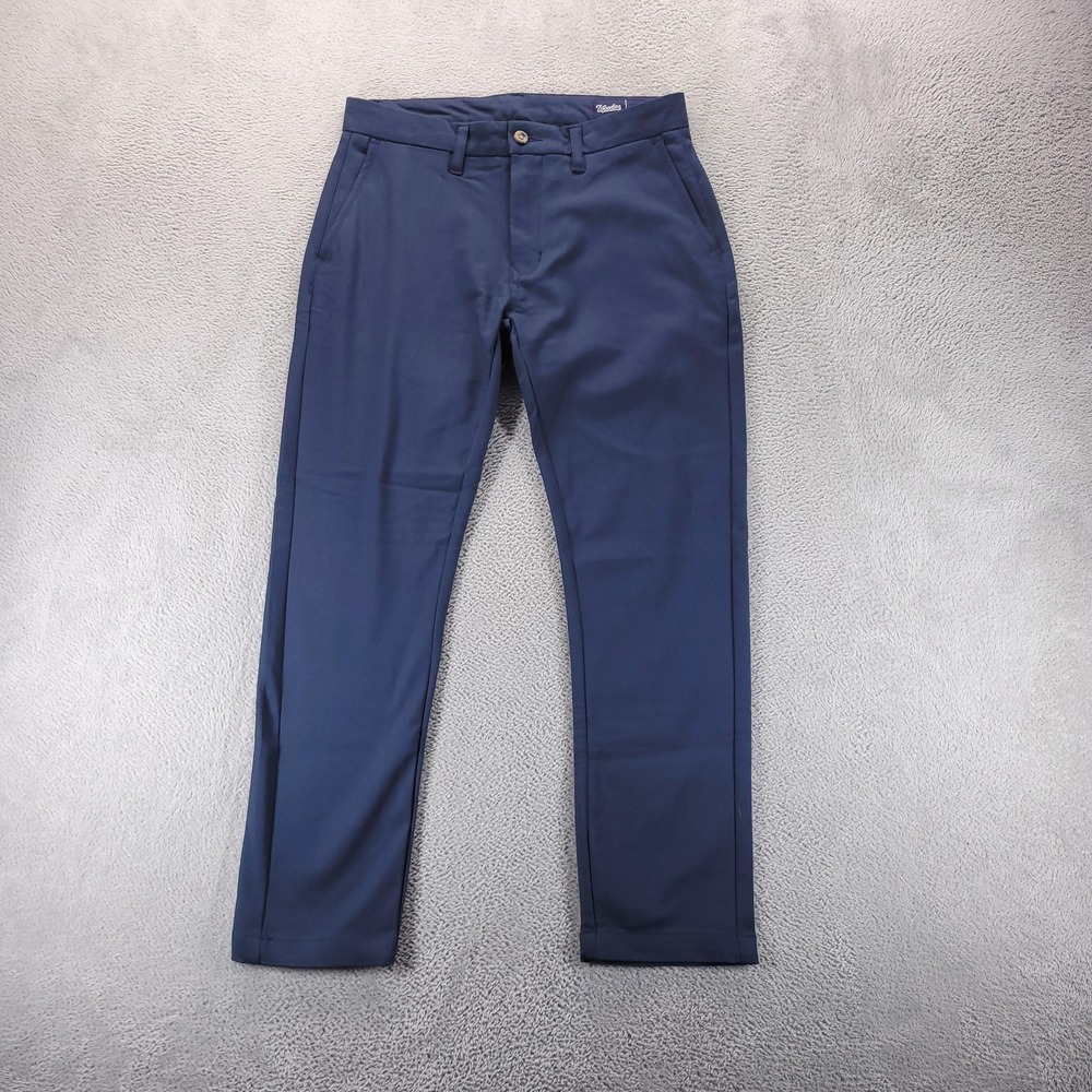 Woodies Pants Mens 32x26 Blue KF Slim Fit Stretch Chino Casual‎ Office Work